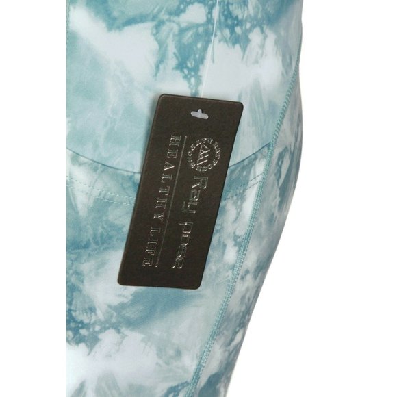 Ray Pose Cosmic Blue Swirl Tie Dye Leggings Capri size small New NWT - 159 - Picture 5 of 5